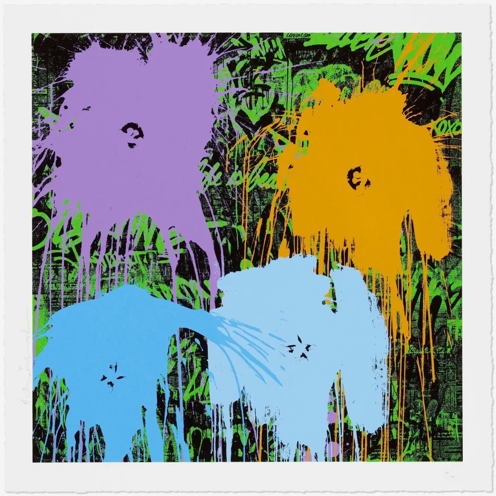 Sérigraphie Mr. Brainwash - Flowarh$ (IIA)