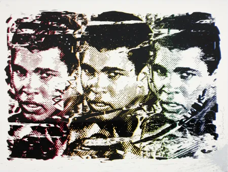 Lithographie Mr Brainwash - Mr Brainwash (1966) - Legend Forever - Black - Silkscreen print with artist's intervention using silver dripping technique - 2016