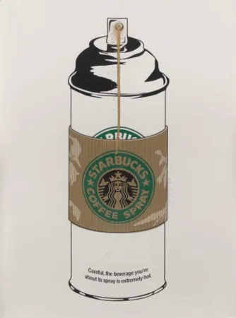 Multiple Mr Brainwash - Starbucks Coffee Spray