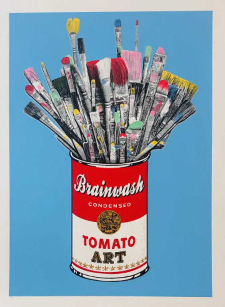 Sérigraphie Mr Brainwash - Tomato Pop (Blue)