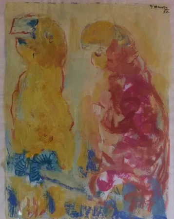 Aucune Technique Mualla - Couple de perroquets