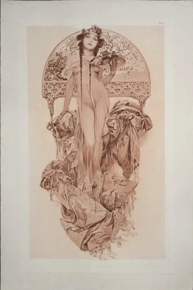 Lithographie Mucha - Documents Décoratifs, 1902 - PLATE 6