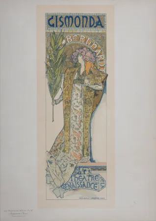 Lithographie Mucha - Gismonda - Les Maitres de L’Affiche, 1896