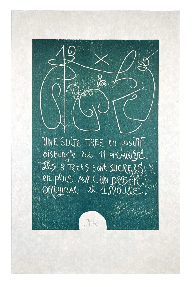 Gravure Sur Bois Müller - 13 FOIS ELLE ET MOI - COLOPHON I