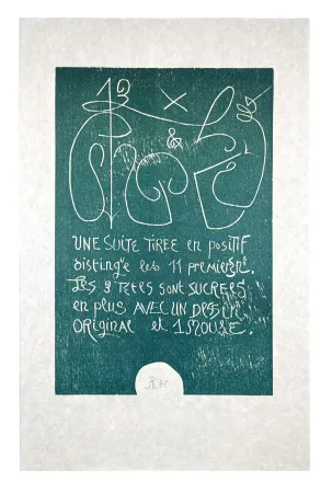 Gravure Sur Bois Müller - 13 FOIS ELLE ET MOI - COLOPHON I