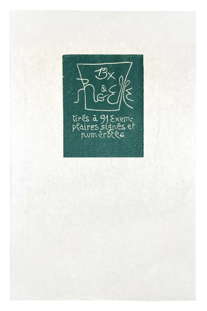 Gravure Sur Bois Müller - 13 FOIS ELLE ET MOI - COLOPHON II