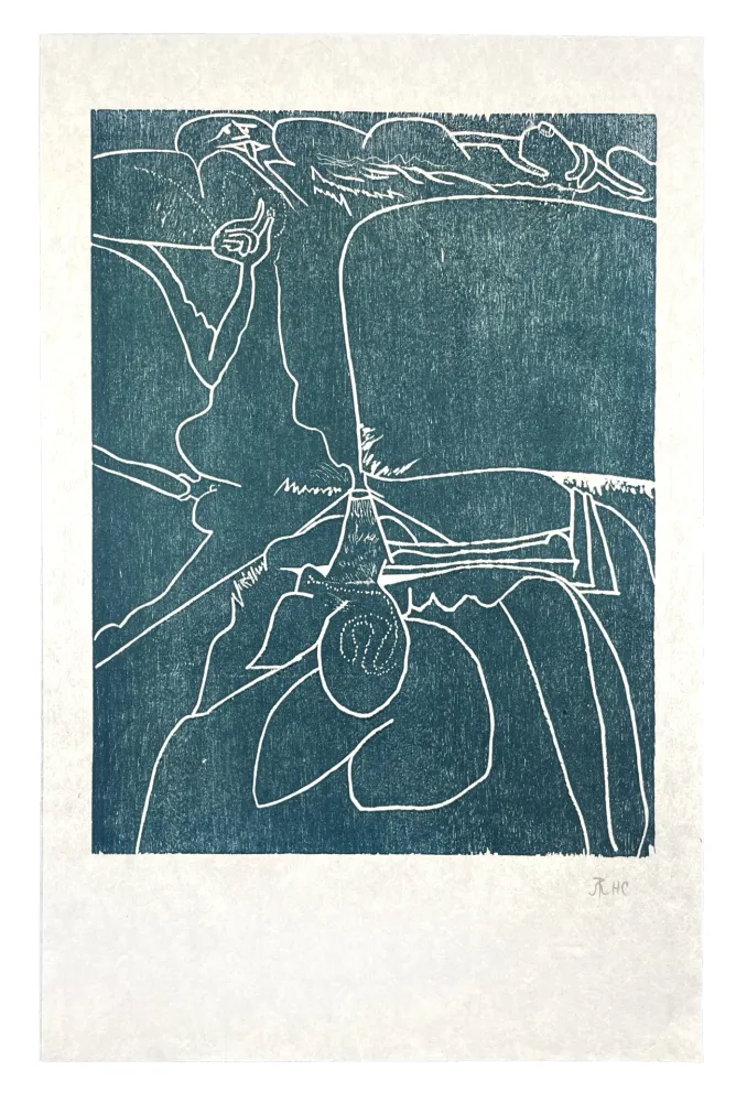 Gravure Sur Bois Müller - 13 FOIS ELLE ET MOI - LANGUE