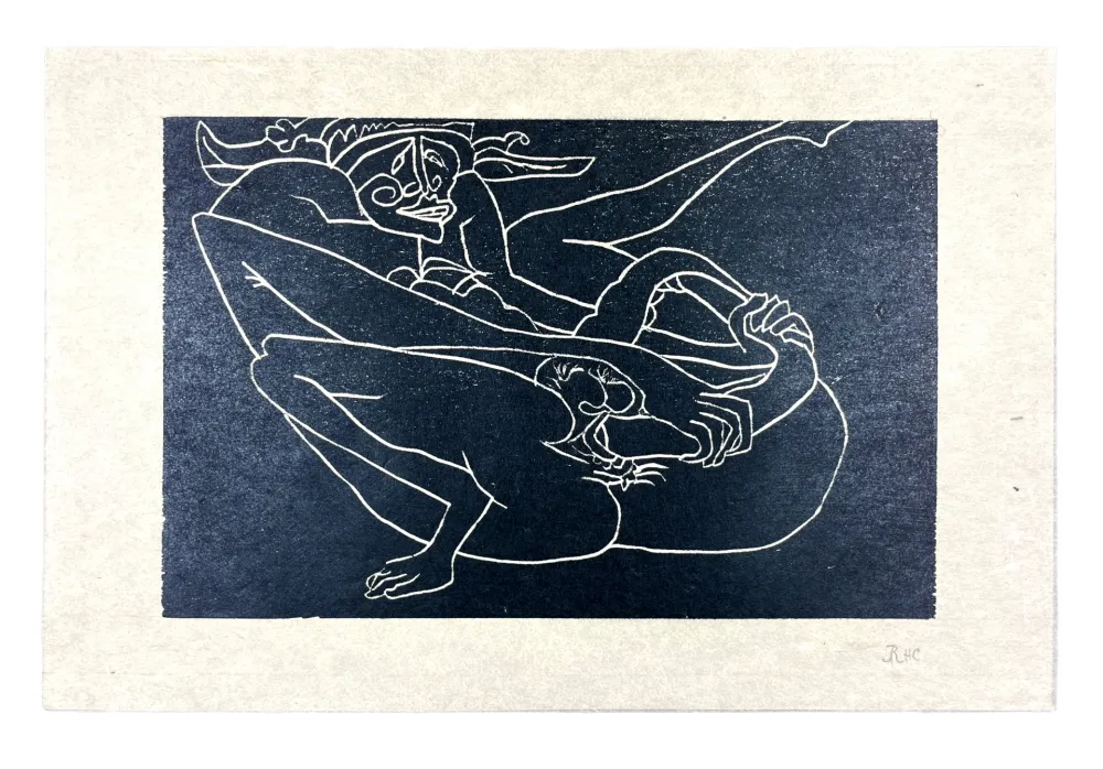 Gravure Sur Bois Müller - 13 FOIS ELLE ET MOI - PAZZO