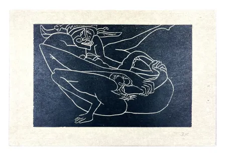 Gravure Sur Bois Müller - 13 FOIS ELLE ET MOI - PAZZO