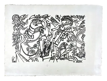 Gravure Sur Bois Müller - AYTHE