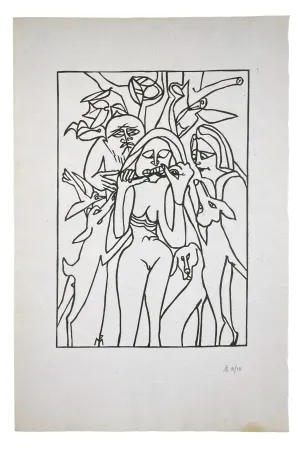 Gravure Sur Bois Müller - EYA (b)