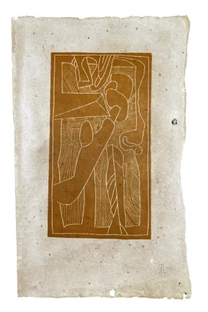 Gravure Sur Bois Müller - FUNGHI (ESQUISSE XX)