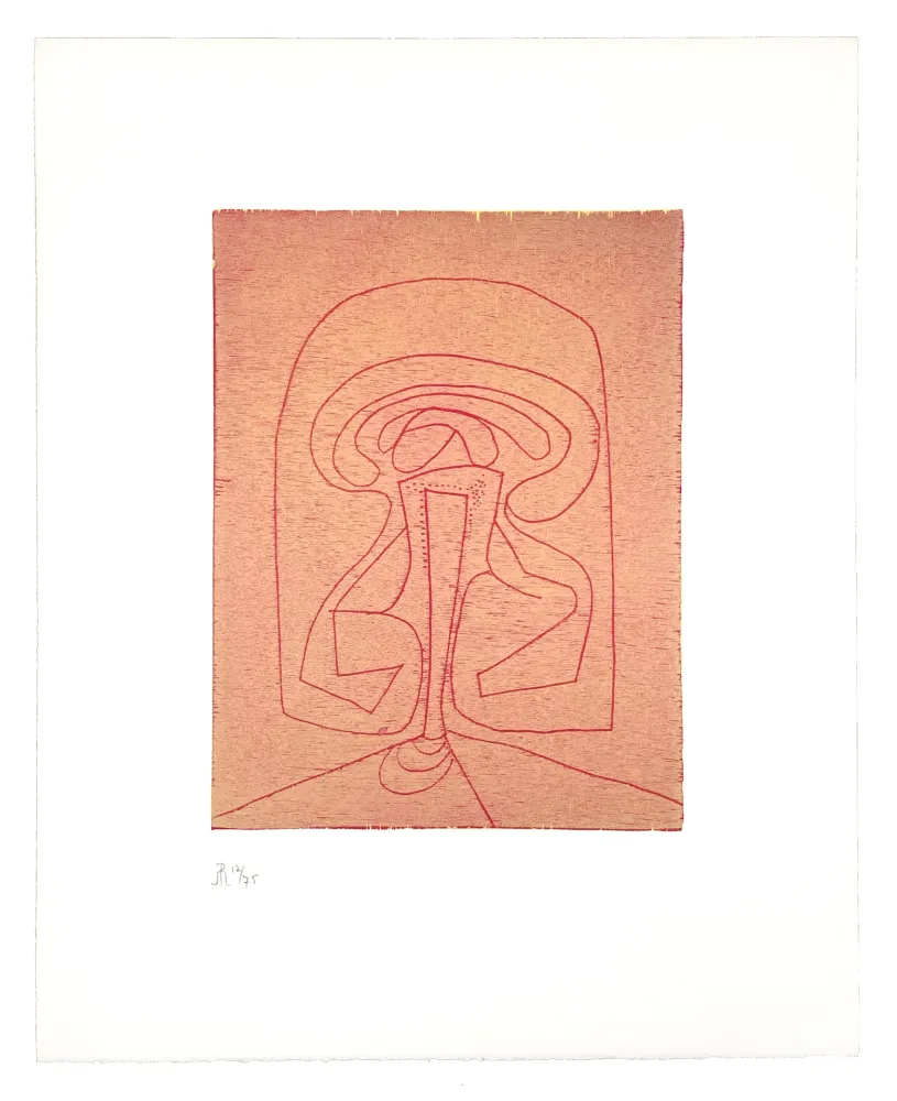 Gravure Sur Bois Müller - LIGNES MALIGNES - ÉCUSSON