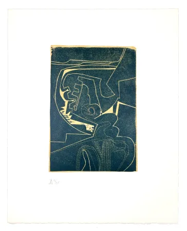 Gravure Sur Bois Müller - LIGNES MALIGNES - NOCTURNE 