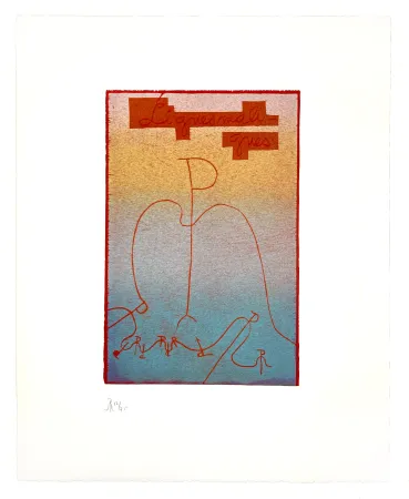 Gravure Sur Bois Müller - LIGNES MALIGNES - TITRE