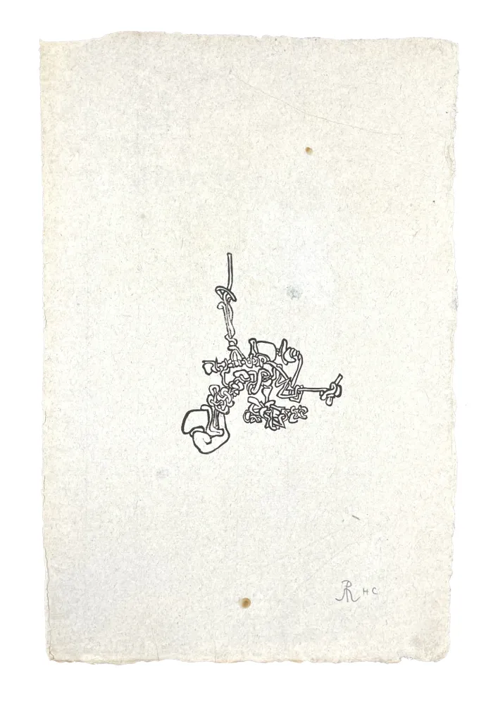 Gravure Sur Bois Müller - PETIT NOEUD (ESQUISSE XVI)