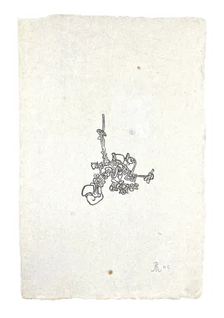 Gravure Sur Bois Müller - PETIT NOEUD (ESQUISSE XVI)