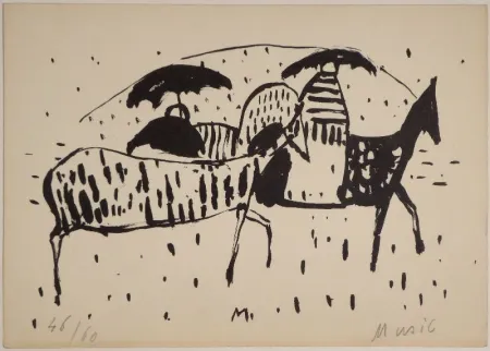 Lithographie Music - Cavallini