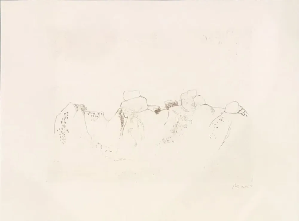 Gravure Music - Jardins déserts peut-être 