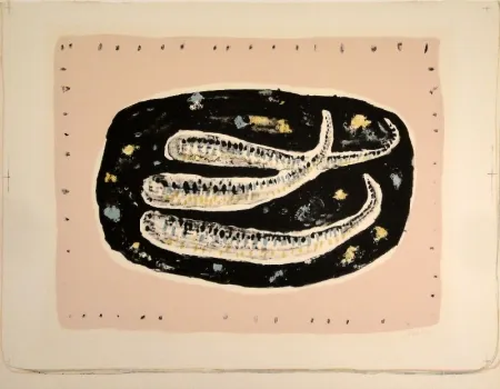 Lithographie Music - Poissons / Fische