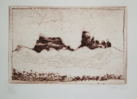 Eau-Forte Et Aquatinte Music - Voeux Lacourière 1978