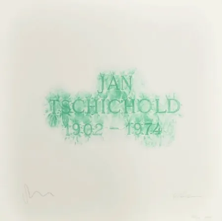 Lithographie Myles - A History of Type Design / Jan Tschichold, 1902-1974 (Berzona, Switzerland)