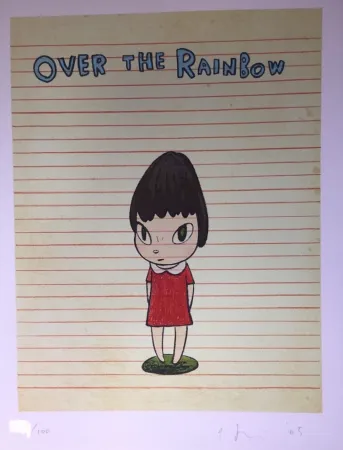 Lithographie Nara - Over the rainbow