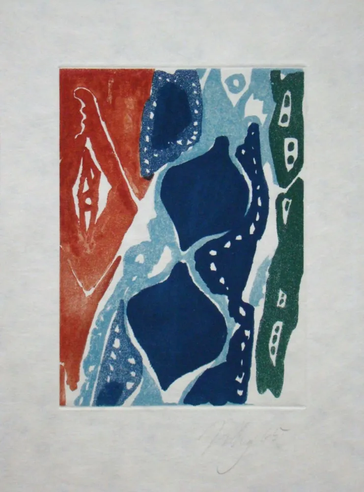 Aquatinte Nay - Composition