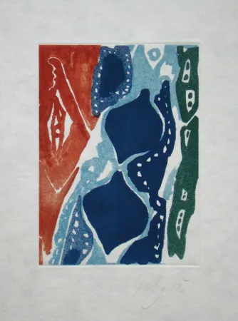 Aquatinte Nay - Composition