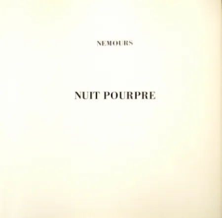 Livre Illustré Nemours - Nuit Pourpre