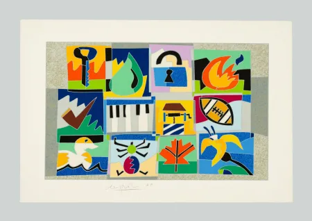 Sérigraphie Nespolo - Composizione A