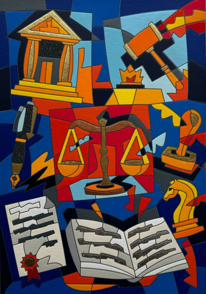 Sérigraphie Nespolo - Dura lex sed lex