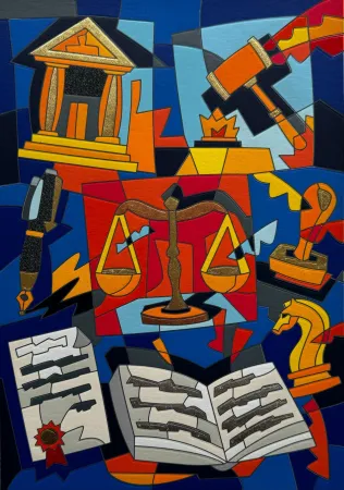 Sérigraphie Nespolo - Dura lex sed lex