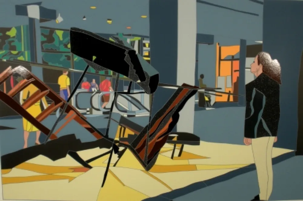 Sérigraphie Nespolo - Giusy e De Suvero