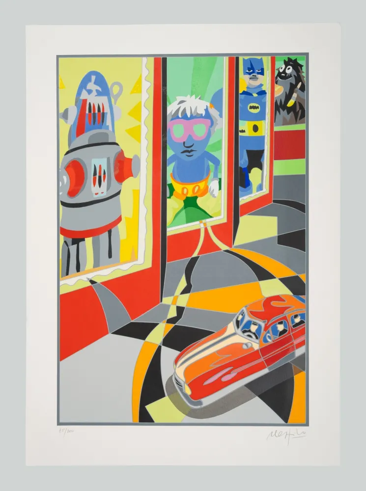 Sérigraphie Nespolo - Robot