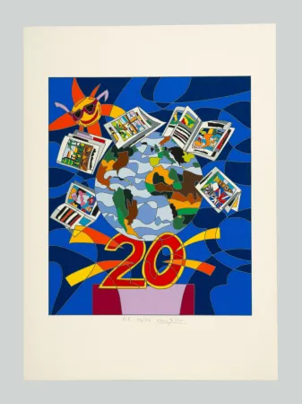 Sérigraphie Nespolo - Venti