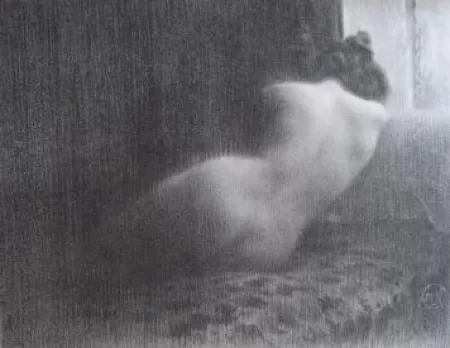 Lithographie Neumont - Etude / Boudeuse