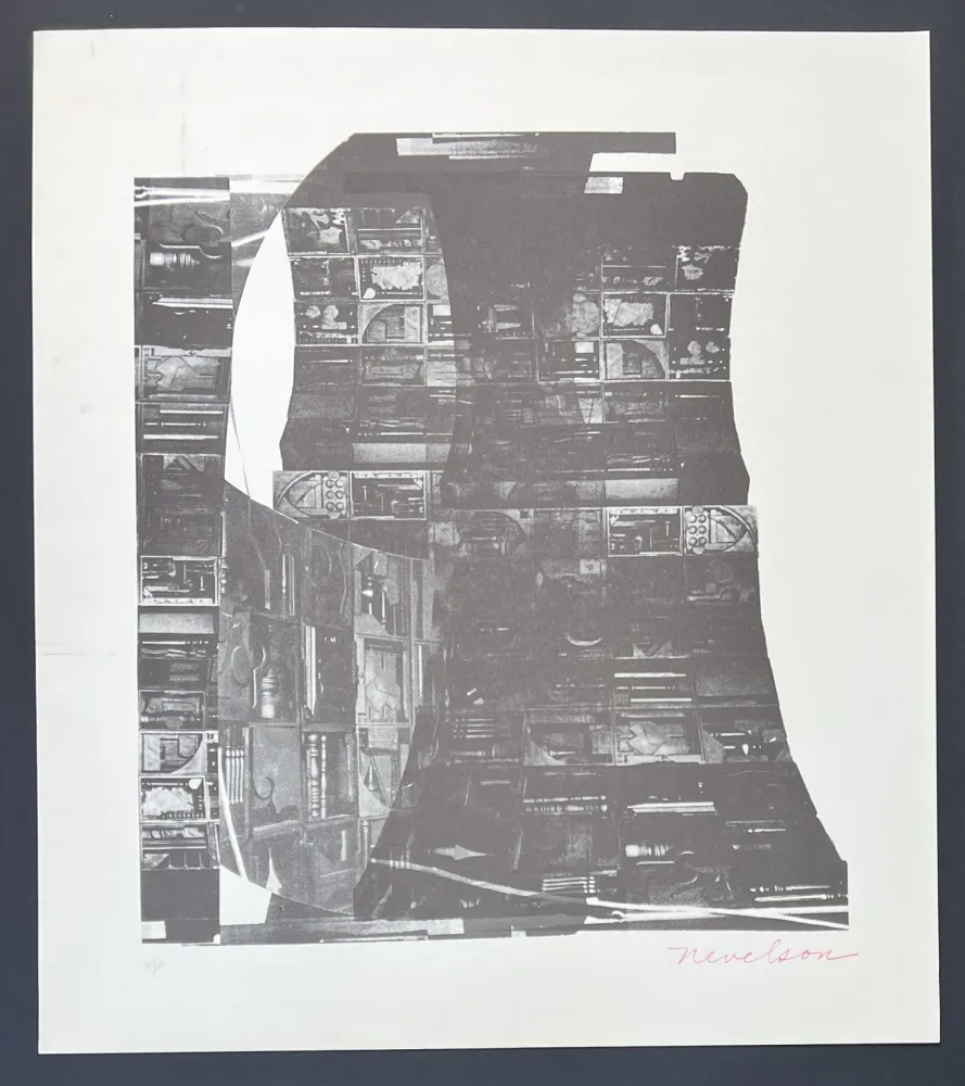 Sérigraphie Nevelson - Louise Nevelson (1899-1988) - Night Reflections - Screen printing on paper - 1968