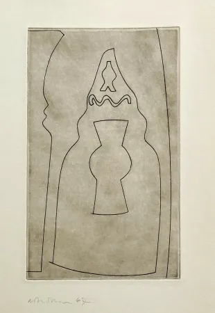 Eau-Forte Nicholson - Curled Turkish form