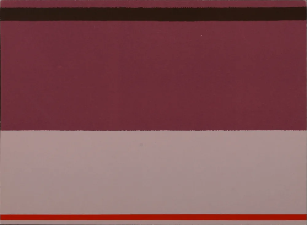 Sérigraphie Noland - Abstract Composition, 1973 -  Hand-numbered!