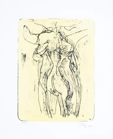 Lithographie Nørgaard - La femme I