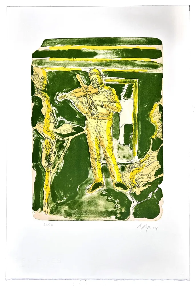 Lithographie Nørgaard - Mémoire d'outre tombe 1