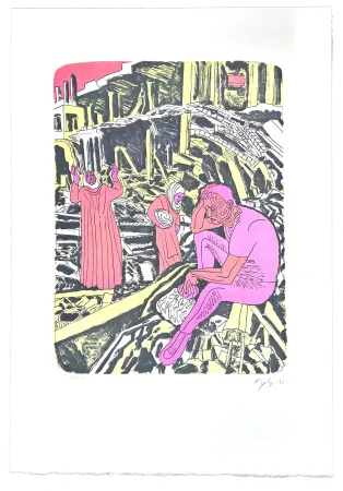 Lithographie Nørgaard - Mémoire d'outre tombe 4