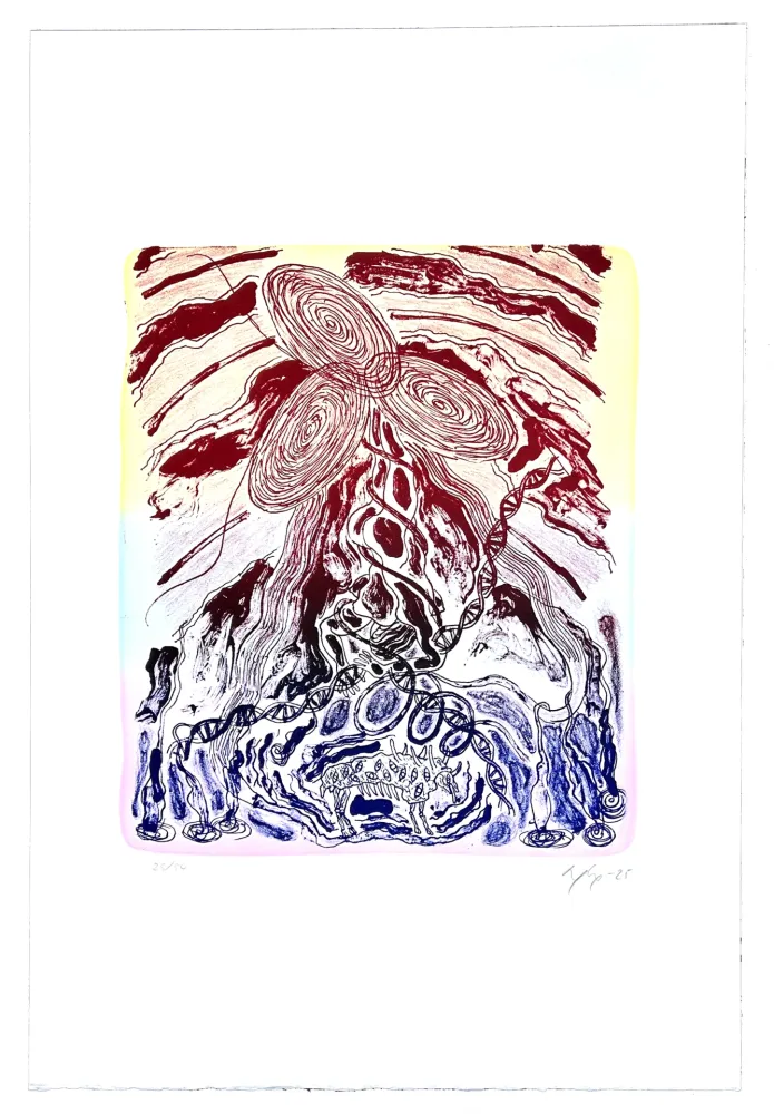 Lithographie Nørgaard - Sophia et la bête