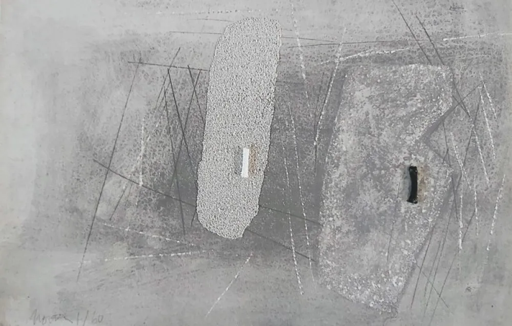 Lithographie Nóvoa - LITHO GRISE