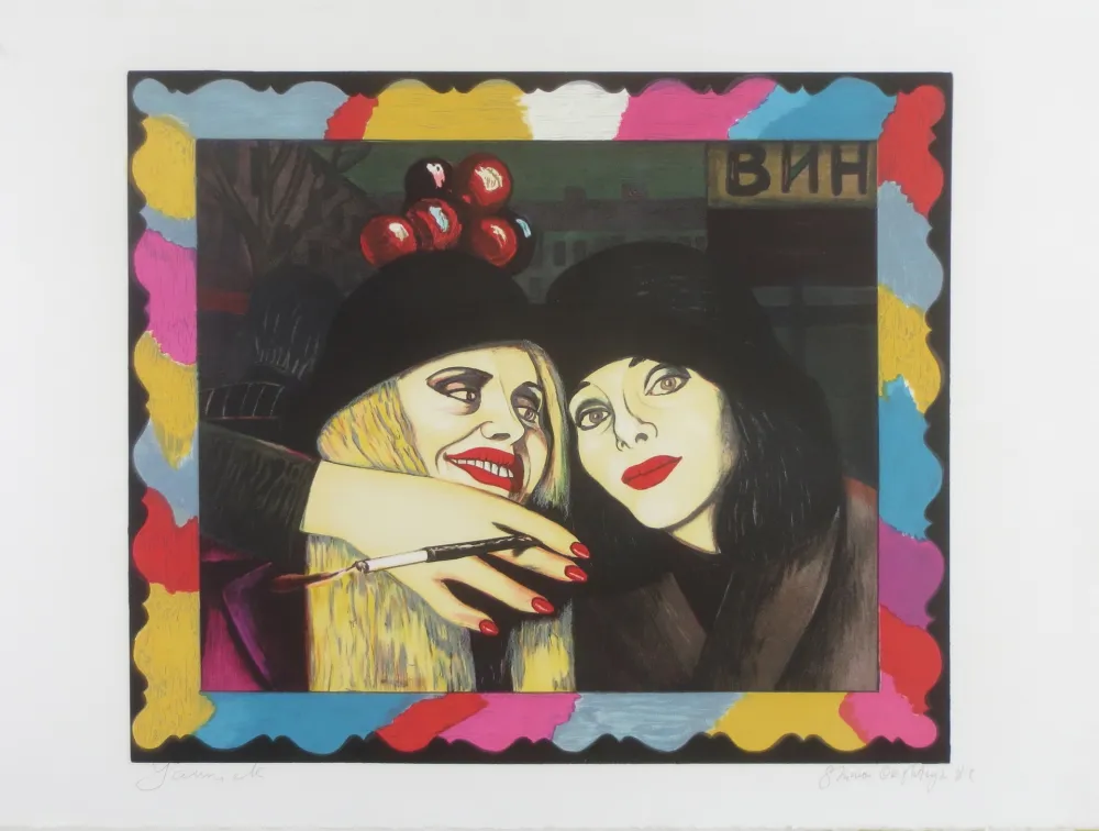 Lithographie Okshteyn - Friends