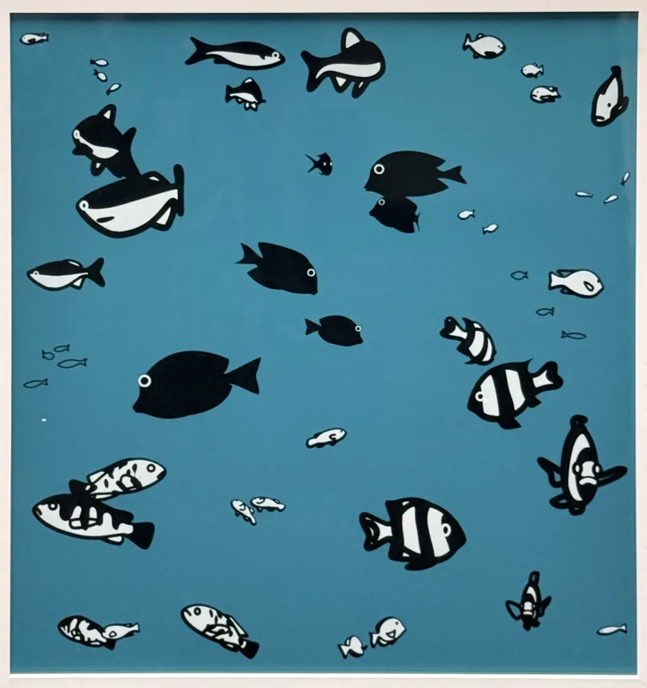 Sérigraphie Opie - We swam amongst the fishes (version 4)
