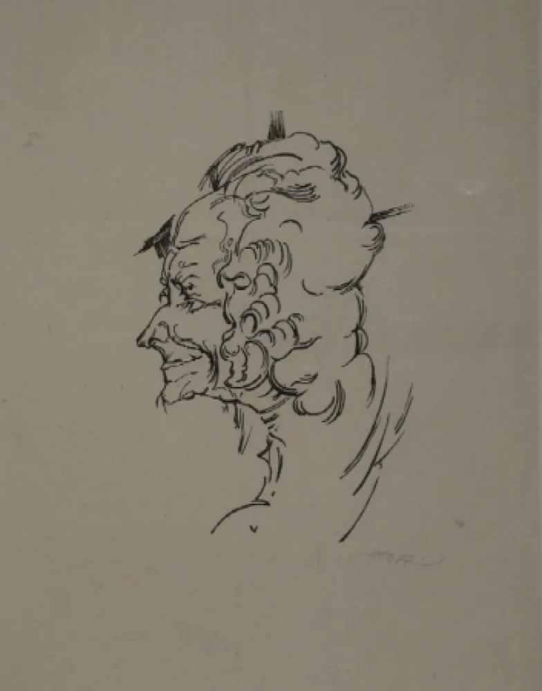 Gravure Sur Bois Oppenheimer - Voltaire