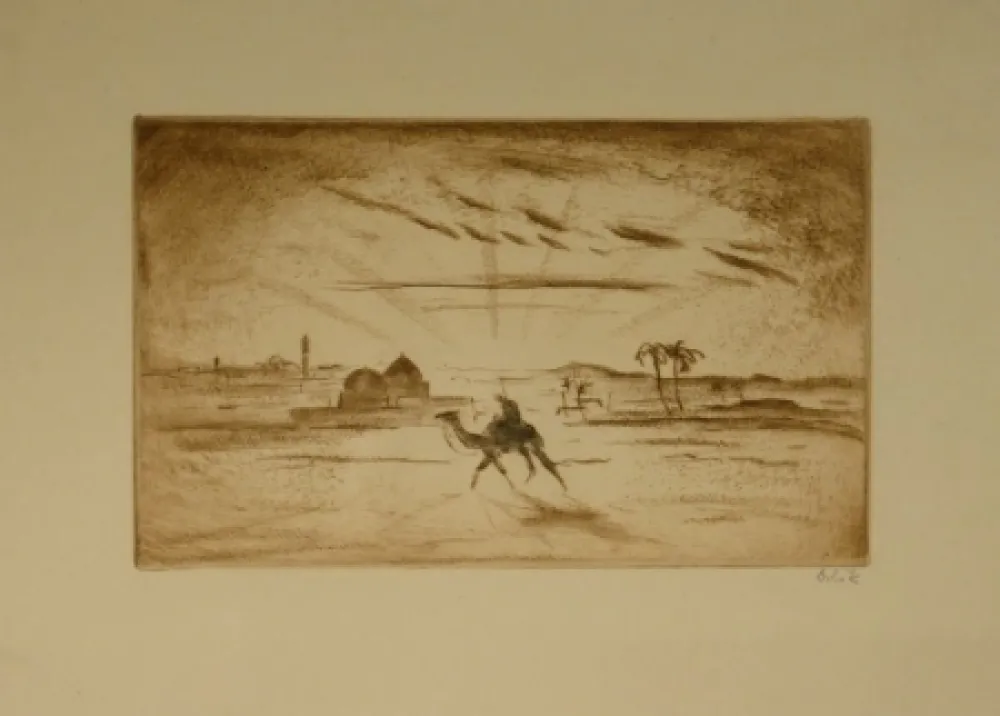 Eau-Forte Orlik - Aus Ägypten