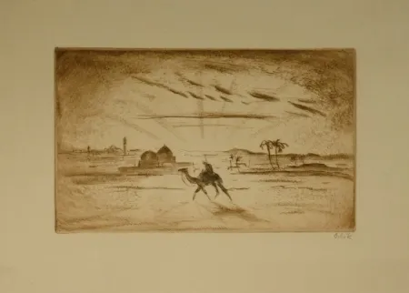 Eau-Forte Orlik - Aus Ägypten